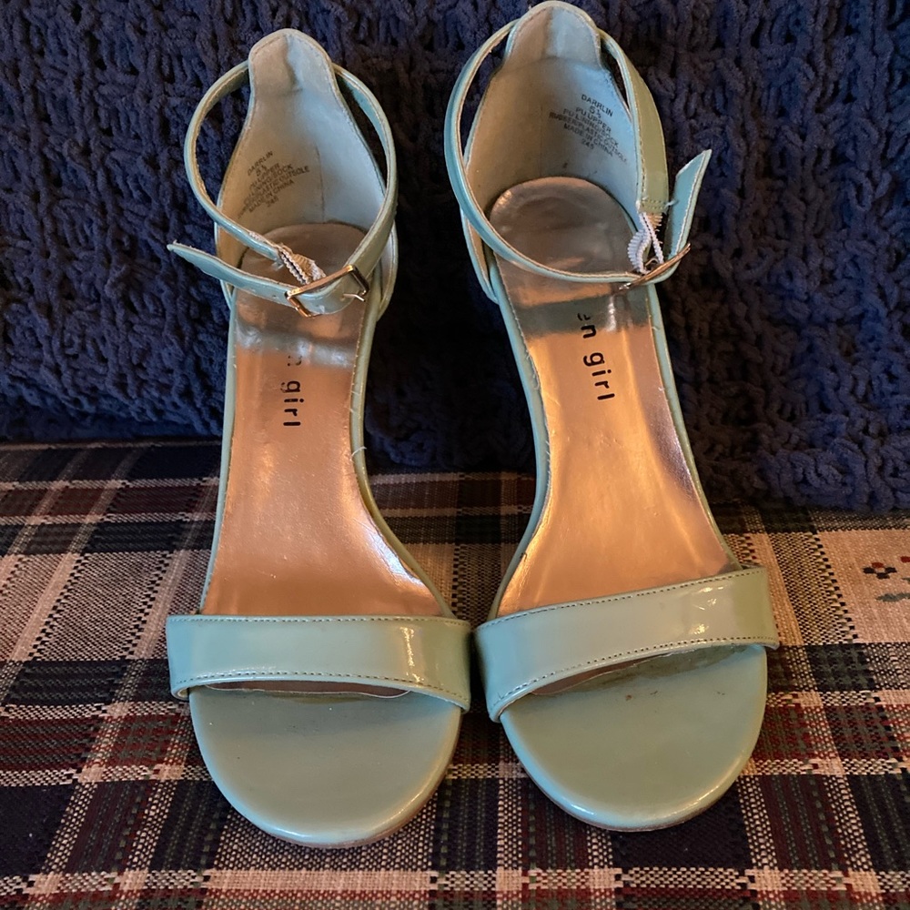 Strappy Mint Green Heels